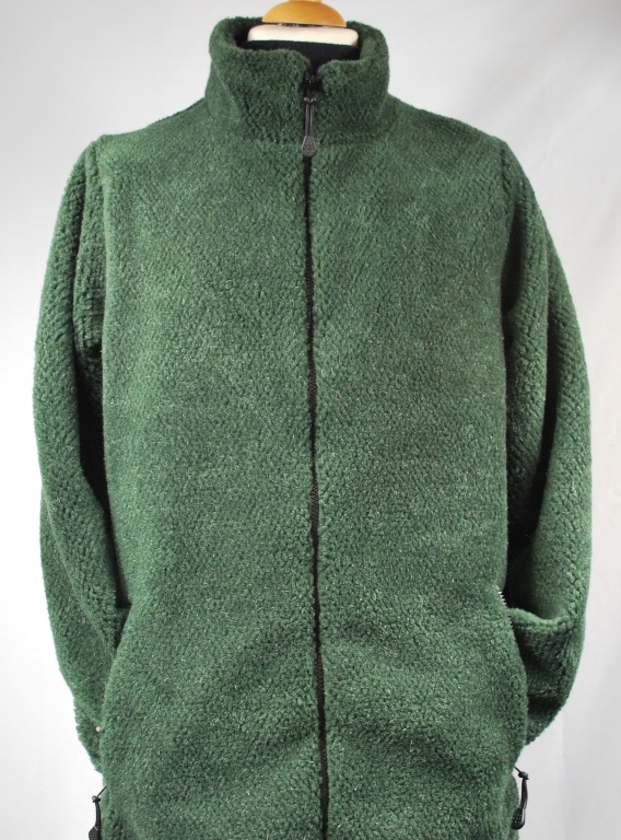 green flannel sherpa jacket