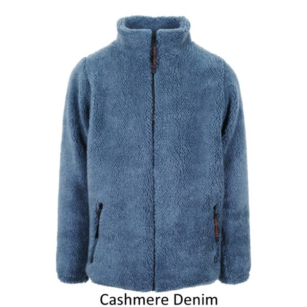 Mens Sherpa Fleece Jacket in Cashmere Denim