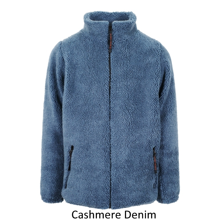 Mens Sherpa Fleece Jacket in Cashmere Denim