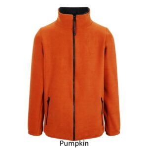 Ladies Fleece Jacket in Pumpkin