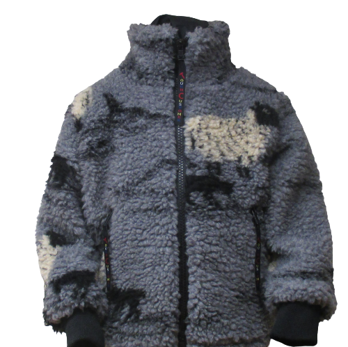 Childs Jacket in Sherpa Fleece Sheep & Lamb - Farfield Clothing