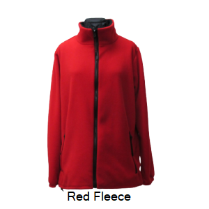 Mens red sales fleece jacket